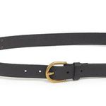 Frye NEW  Black D-Ring Twisted Stud Leather Belt size large Photo 0