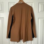 Lysse Lyssé Lianna Crepe Jacket Women's Size L Camel Blazer Open Front w/ Pockets NWT Photo 11