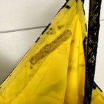 Jason Wu Women’s 4 Yellow Black Floral Midi Dress Photo 3