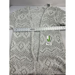 Womans Poof Large Gray Knit Open Front Cardigan short Sleeve Photo 3