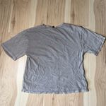 Riot Queen grey graphic skeleton halloween fall cropped tee shirt  Photo 3