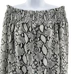 Miss Me Sweet Love Off Shoulder Long Sleeve Snake Skin Print Lace Top Small Photo 44