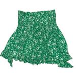 Free People green and white floral mini skirt/strapless top Photo 6