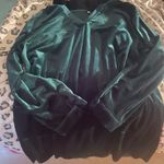SheIn Green Velvet Dress Photo 1