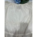 Chaser  Embroidered Lace Mini Dress Bohemian Drawstring Waist Cream M‎ Photo 3
