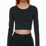Babaton aritzia contour long sleeve crop top Photo 0