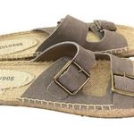 Soludos  Elba 2 Strap Flat Espadrille Sandals Size 8 Photo 0