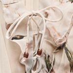 ZARA  dress Floral Ruffle Wrap sundress long sleeve cut out summer boho wedding  Photo 11