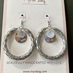NWT Myra bag hoop earrings Silver Photo 0