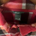 Eddie Bauer  Half Zip Fleece Sweatshirt Plaid Photo 2