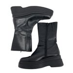 Vagabond  Shoemakers Carla Mid-High Boot Chunky Black Leather Size 40 / 10 Photo 1