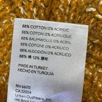 Anthropologie  Maeve Yellow Knit Short Sleeve Oversized Cardigan Sweater Vest XL Photo 4