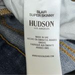 Hudson Jeans Hudson Blair High Rise Super Skinny Jeans 27 Raw Hem Stretch Blue Denim Grunge Photo 6