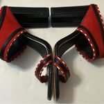 Antonio Melani Antonio Melanie red, black & white slip on shoes size 8.5 Photo 5