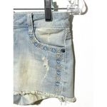 Vanilla Star Jeans Vanilla Star Jean Shorts Cutoff Fray Hem Distressed Embroidered Pocket Juniors 0 Photo 1