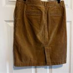 J.Crew  Tan Corduroy Pencil Skirt Fall Mini Photo 7