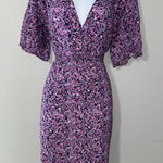 Tulip Creations Ruched‎ Waist Flowy Short Sleeve Dress EUC Size S Photo 0