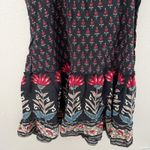 Solitaire  x ANTHROPOLOGIE | Boho Patterned Spaghetti Strap Dress Floral | Large Photo 5