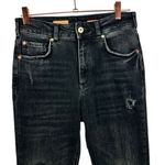 Pilcro Anthropologie  Vintage Straight‎ Distressed Jeans Black 27 Photo 5