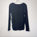 Isabel Maternity Long Sleeve T Shirt Scoop Neck Black Size undefined Photo 4