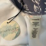 Pinkblush  White and Gray‎ Floral Nursing Friendly One Piece Swimsuit Size 2X Photo 2