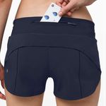Lululemon Speed Up Short 2.5" True Navy 2 Photo 1