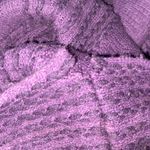 PLUM TURTLENECK PONCHO Knit Purple Eggplant OSFM Size undefined Photo 6