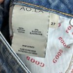 Alice + Olivia  Embroidered Jeans Womens Size 26 Blue Boho Flower Hippie Skinny Photo 8