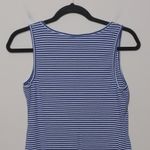 Motherhood Maternity Knit Maternity Tank Dress in Blue/White – Size M Photo 5