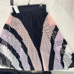 Gracia Black and Lavender pleated Maxi Skirt NWT Photo 9