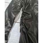 ZARA  Black Fitted Faux Leather Overshirt NWOT Photo 9