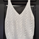 Aerie  Cable Knit Sweater Tank Top Grey Photo 0