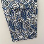Drew NWT  Angelica Dayna Bluebird Floral Paisley Cropped Pants Blue Tan White 2 Photo 3