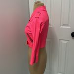 Tripp NYC Daanggoodman  Pink Crop Moto Jacket Photo 5