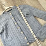 Brandy Melville Cardigan Sweater cable knit crop womens Lavender fisherman cute Photo 6