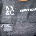 NY&Co Curvy Sculpting Skinny Jeans Size 0 Black Distressed Ripped Knee‎ NWT Photo 2