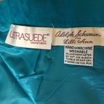 Vintage Lilli Ann Turquoise Ultrasuede ILGWU Union Made Midi Skirt NWT Blue Size 10 Photo 2
