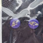 NFL NWT Baltimore Ravens Stud Earrings Photo 1