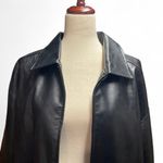Automet Womens Black Faux Leather Bomber Bikercore Jacket Large NWT Photo 3