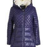 Steve Madden Sapphire Blue Glacier Shield Multi-Quilted Puffer Coat sizes available L and LX Photo 0