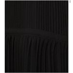 Michael Kors  Pleated Mini Dress Long Sleeve Keyhole‎ Black PXS Photo 3