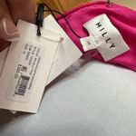 Milly Nicolette Womens Hot Pink Halter Ruched Satin Midi Dress Chic NEW 10 Photo 5