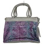 Aimee Kestenberg  Snake Print Leather Satchel Shoulder Bag Photo 0