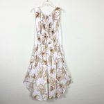 J. Jill White Floral Paisley Apron Sleeveless Midi Maxi Dress Size M Size M Photo 1