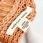 American Eagle Striped Oversized Boxy Knit Loose Slouchy Sweater Top Pink Small Photo 5