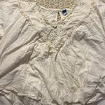 Old Navy  Oversized Ruffled Cutwork Short-Sleeve Blouse Photo 1