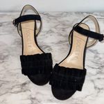 Sole Society  Black Leather Upper Block Heel Slingback Sandal Heels size 6.5 M Photo 1