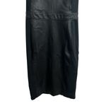 Spanx  Leather-Like Combo Sheath Dress In Luxe Black Photo 5