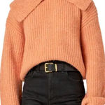 English Factory English Factory Collar Oversize Collared Rib Chucky Sweater Peach Size XS Photo 0