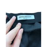 Amanda Uprichard  Malta Pants Black High Waist Split Hem Ribbed Size Small Photo 3